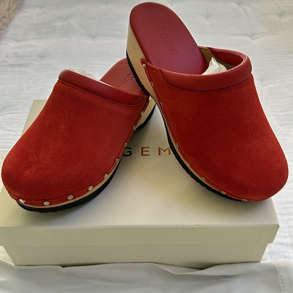 M. Gemi blood orange clogs . Never worn